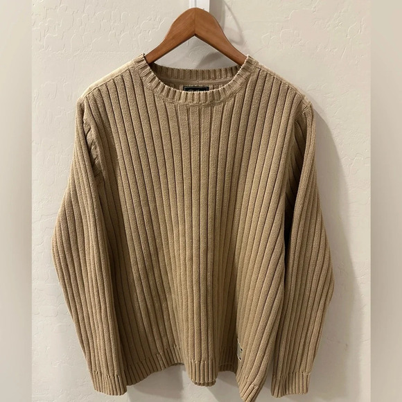 Eddie Bauer vintage rib sweater patch work on shoulder size xl - Picture 1 of 6